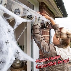 200g Halloween Decorations Outdoor Spider Web Set