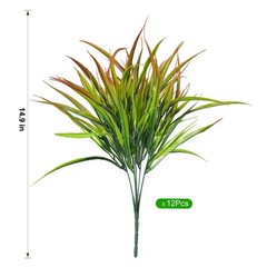 Ivydale 12Pcs Artificial 8 inches (D) x 3 (W) x 5 (H), Yellow