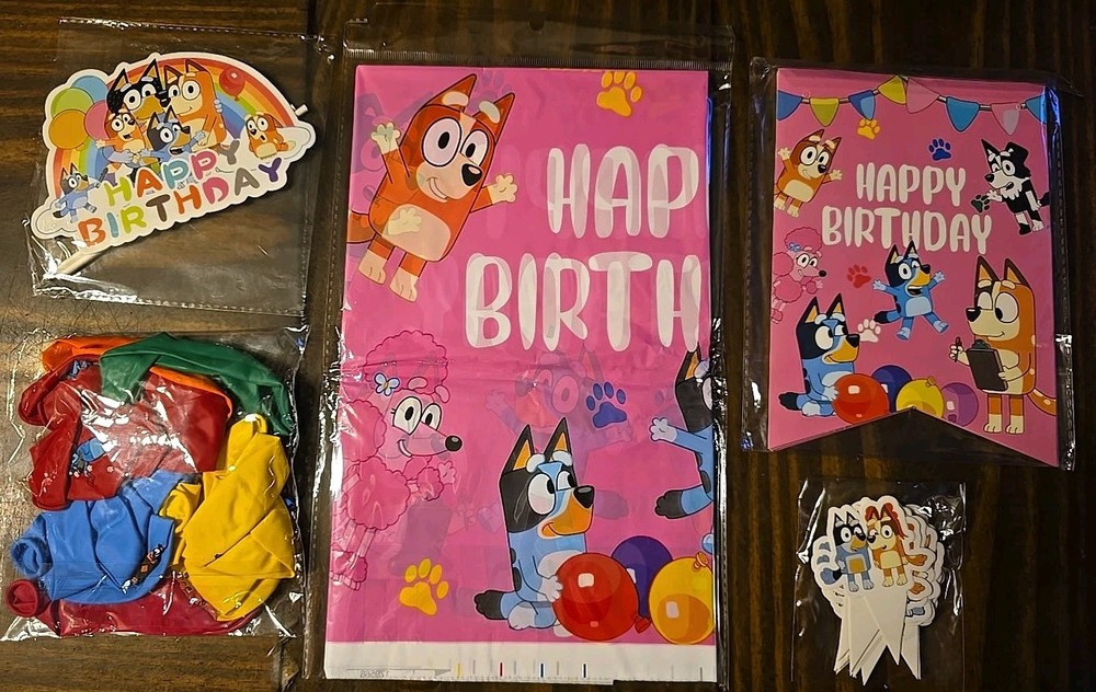 bluey birthday party decorations