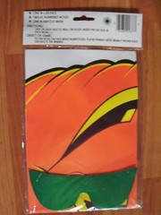 Pin the Nose on the Pumpkin Game with Noses & Masks 1989 Beistle NOS