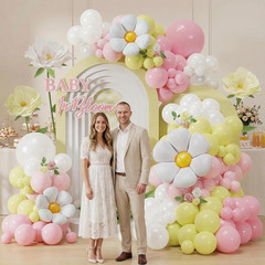Daisy Flower Balloon Arch Kit – 139PCS Wildflower Decorations for Events