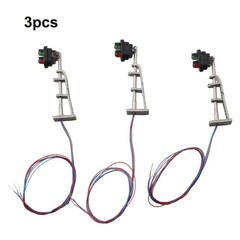 3pc Model Railway N Scale 1:160 Signals 3-LEDs Green Yellow Red Track Light