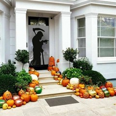 Halloween Window Silhouettes Horror Decorations Reusable Spooky Party Decor x 2