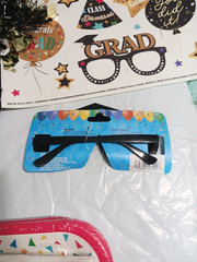 Graduation Party Supplies. Decorations, stickers, clings, plates, napkins, glass