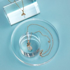 Clear Polished Acrylic Cube Cylinder Round Photo Props, Transparent Solid Acr…