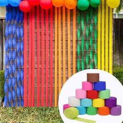 Crepe Paper Craft Streamers Decorative Paper Strip for Various Party Birthday