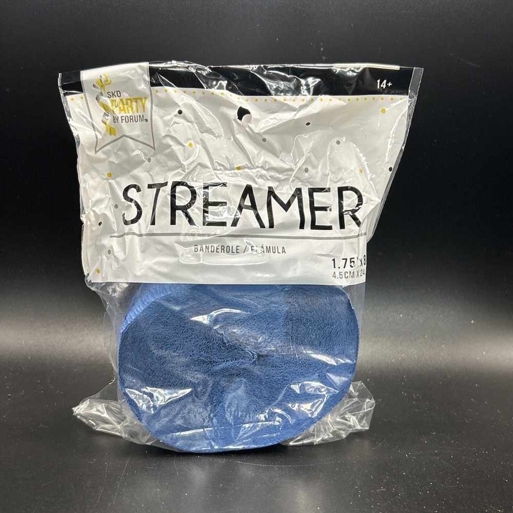 Crepe Paper Streamers 1.75 in. X 81 Ft. Royal Blue