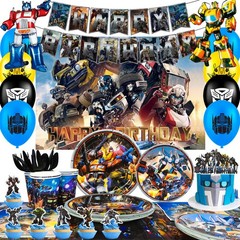 Cool Transformer Birthday Decorations Transformer Party Supplies Balloons Plates