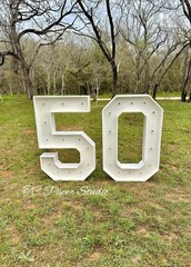 Marquee Numbers 0-9 Frame with Lights 3ft