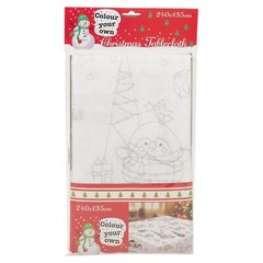 2 x Colour Your Own Christmas Tablecloths Xmas Kids Table Cloth Art Decoration