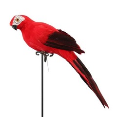 Artificial Feather Parrot Simulation Fake Bird Model Home Garden Lawn Tree Decor