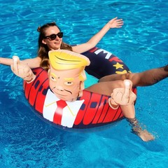 Pool Float Donald Trump Summer Giant Presidential Inflatable Pool Float, Suit…