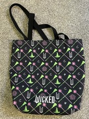 Wicked Broomsticks & Wands All Over Print Tote Bag 16 inches