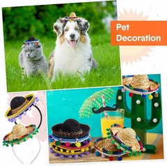 12-Pack Mini Sombrero Headband Hats for Cinco De Mayo Fiesta