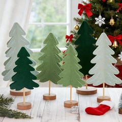 Christmas Table Decorations Christmas Tree Felt Centerpieces Modern Christmas…