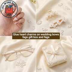 Pearl Table Decor for Weddings, Parties, and Crafts – Faux Bead Charms 400 Pcs