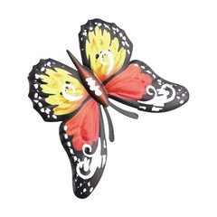 Intricate Iron Butterfly Wall Art Pieces Decorations for Home or Garden Areas