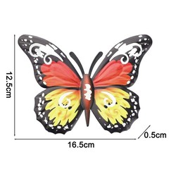Intricate Iron Butterfly Wall Art Pieces Decorations for Home or Garden Areas