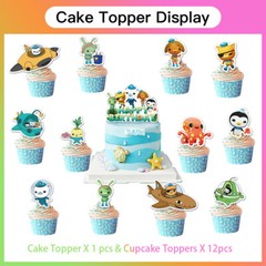 Octonauts Party Decorations Set Balloons Cake Toppers Banner Birthday Gift Kids