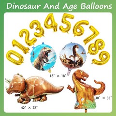 397 PCS Dinosaur Birthday Decorations – Dino Theme Birthday Party Supplies Se…