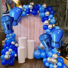 4Pcs Inflatable Boxing Gloves Balloons, Boxing Birthday Party Decorations, Wr…