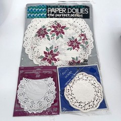 VTG Lace Medallion Paper Doilies 2 Pkgs NEW & 1 Assorted Open Pkg 150+
