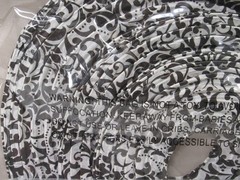 Bag-Of-Chips Paper Decorative Lanterns 3 Pack Black And White, Sizes 8″ 10″ 12″
