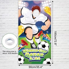 2022 World Cup Photo Props Accessories, Funny Football Player Face Game for 2022