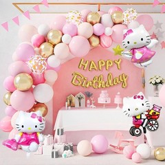 12 Pcs Hello Kitty Birthday Balloons – Party Supplies Decorations 28 in