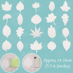 Boao 40 Pieces Large Size Anti-Collision Window Stickers Leaf Shape Friends