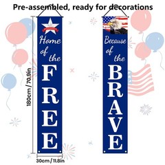 4th of July Decorations Patriotic Decor red, blue, white, white
