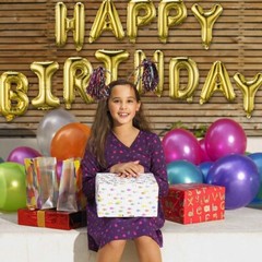Happy Birthday Banner & Balloon Kit – 25pcs Blue Party Decor Set with Letters