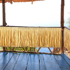 Hawaiian Luau Grass Table Skirt Fringe Tiki Bar Decorations Tropical Raffia Gras