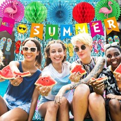 Hello Summer Party Decorations – 17 Pcs Pool Beach Supplies Favors for Home B…