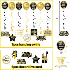 Farewell Party Decorations Kit We Will Miss You Banner Going Away Party Set