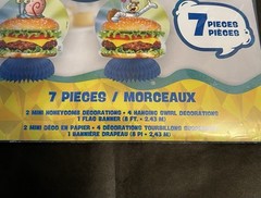 SpongeBob Party Decor (Table Decor Kit, Fringe Door, Decor Kit, Napkins) New