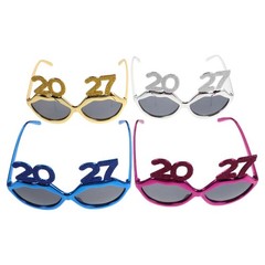 4pcs Happy New Year Glasses – Novelty 2027 Eyewear – Funny Unisex