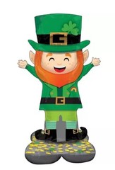 53” Airloonz Lucky Leprechaun St. Patrick’s Day Foil Balloon Party Decoration