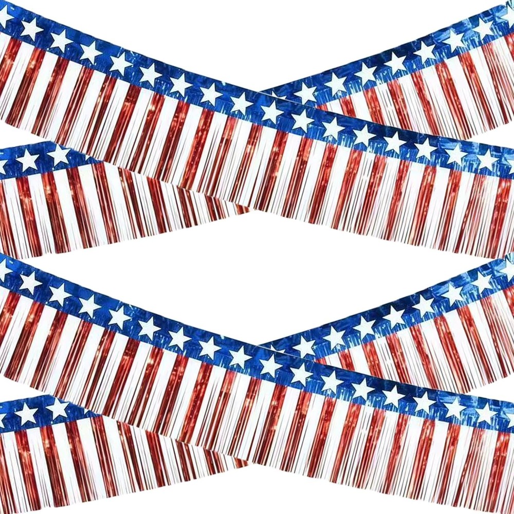 4Th of July Decorations – 2 Pack Red White and Blue Streamer for 250Th Anniversa