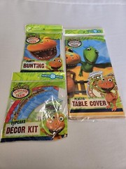 NEW! Jim Henson’s Dinosaur Train Birthday Party Supplies Table Cover Cupcake Kit