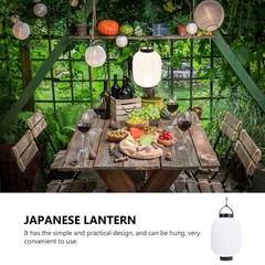 3 Count Japanese Style Hanging Lantern Foldable Handheld Chinese