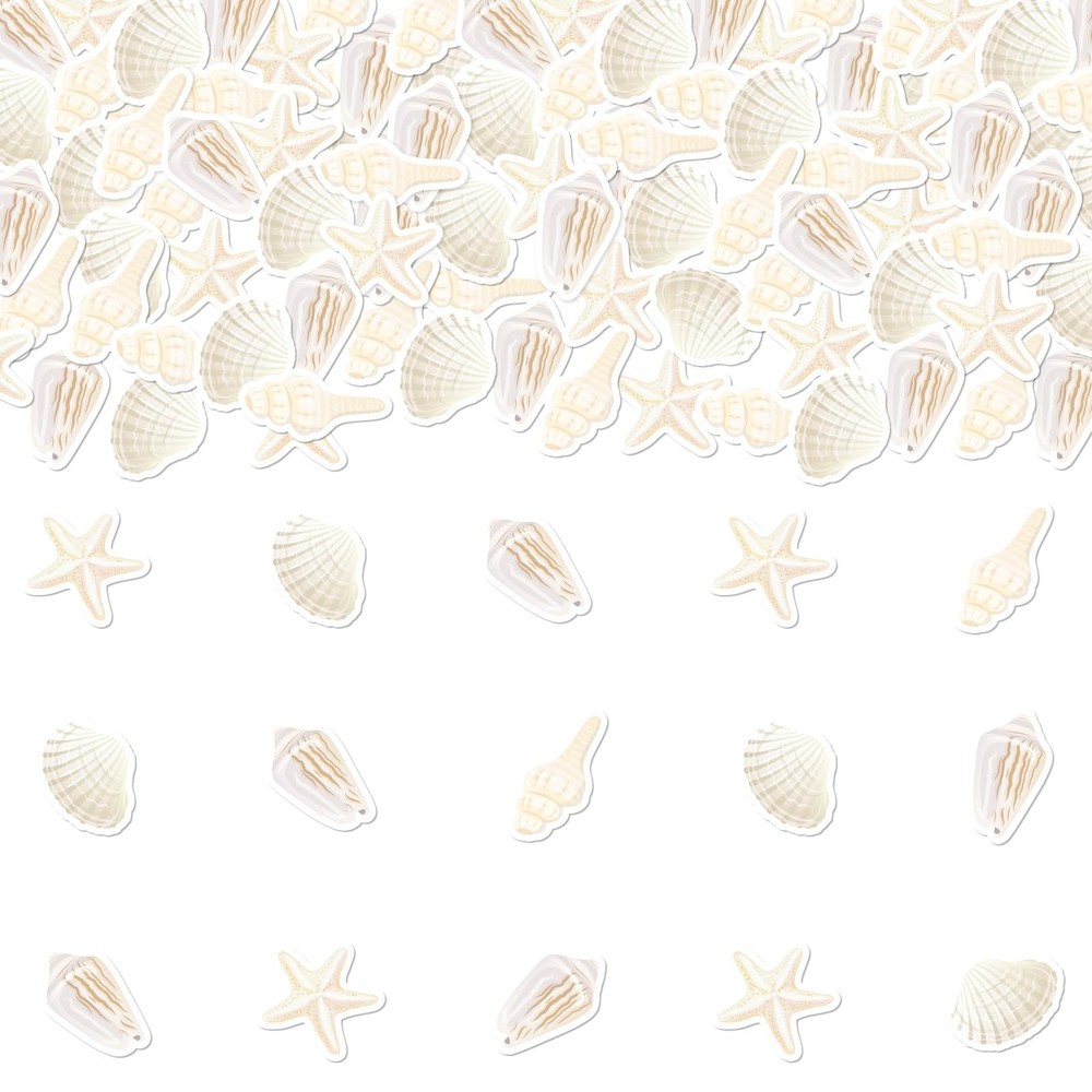 200pcs Seashell Starfish Confetti Beach Shell Birthday Party Decorations Seas…