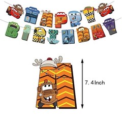 Disney Pixar Cars Theme Birthday Party Decorate Supplies Set US Stock