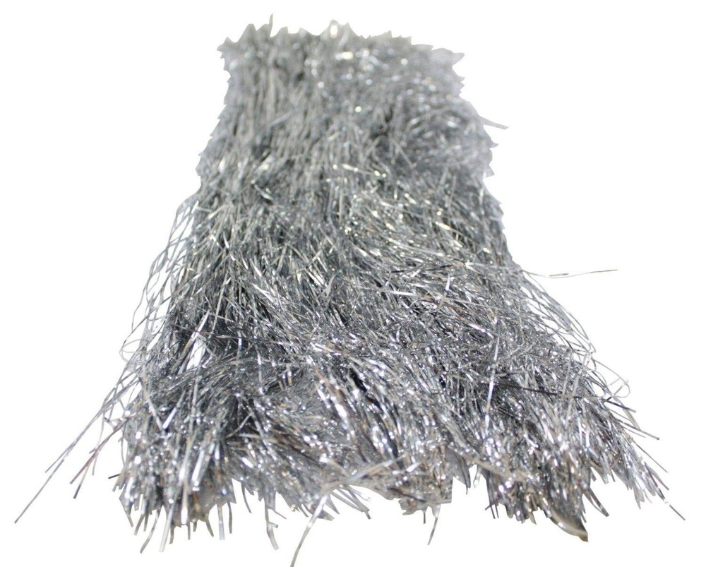 Silver Tinsel for Christmas Tree – 18 Inches – 1000 Strands – icicles