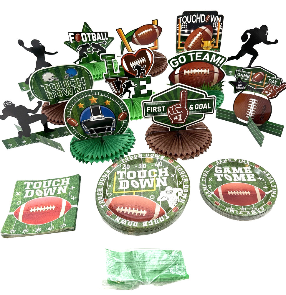 Football Party Decorations and Tableware