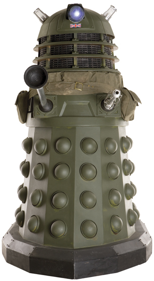 IRONSIDE ARMY DALEK DOCTOR WHO CARDBOARD CUTOUT World War camouflage