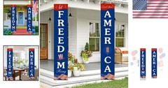 Eye-Catching American Flag Banner for Independence Day – 72x12in Durable Design