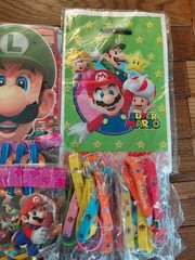 Super Mario Brothers Kids Birthday Party Supplies Variety Set