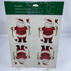 Hallmark Merry Santa Christmas Table Decoration Party Favor 5 Pack Lot Sealed
