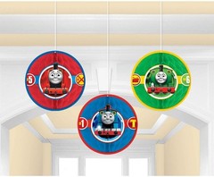 Thomas All Aboard Tank Engine Train Kids Birthday Party Honeycomb Decorations